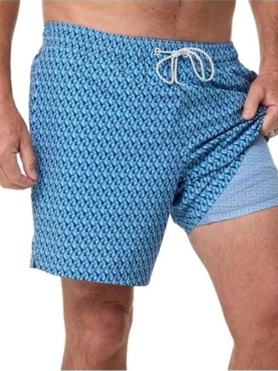 Bonobos Men's XL Blue Swim Shorts 7" Inseam UPF 50+ 4-Way Stretch Mesh K1368 - Picture 3 of 10